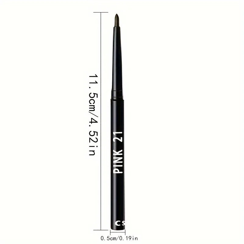 Pack 5 Lápis de Olhos Preto Impermeável - Longa Duração Anti-Manchas para Maquilhagem Profissional