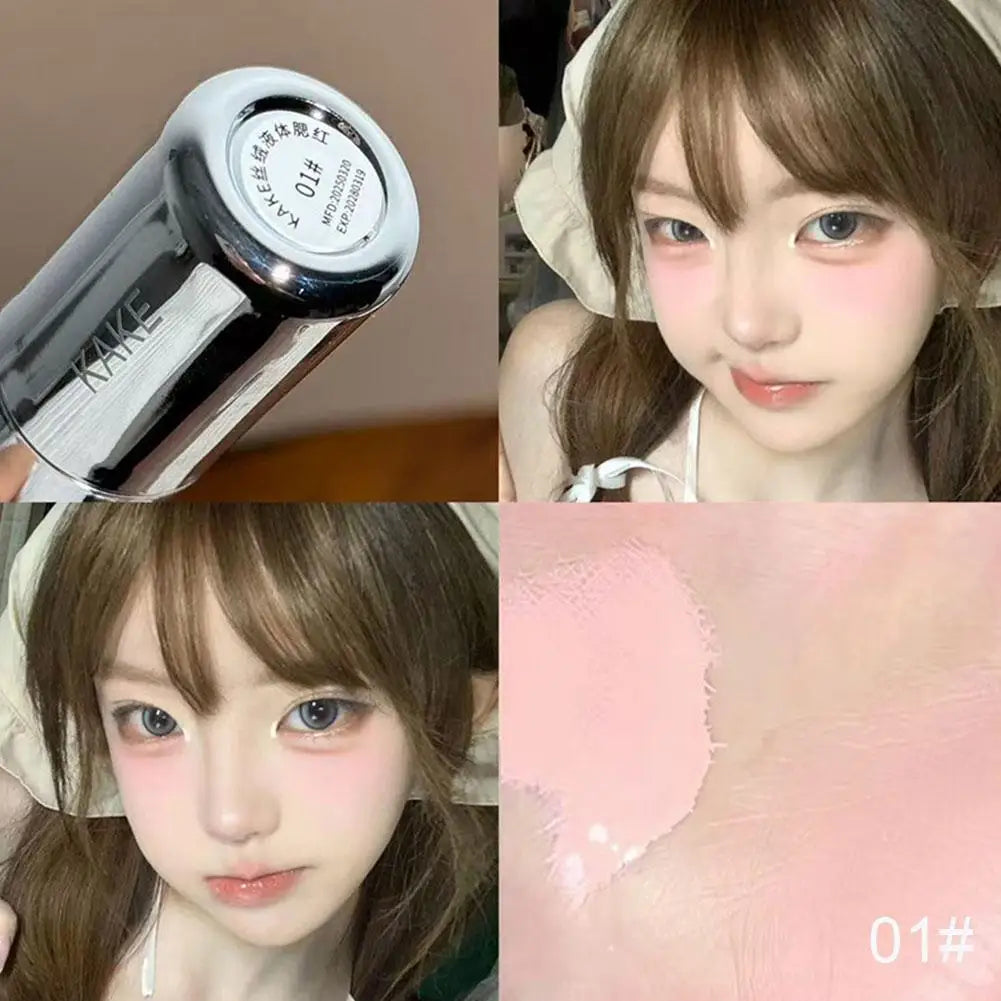 Blush Cremoso Facial 4 Cores | Mate Aveludado Impermeável e Natural