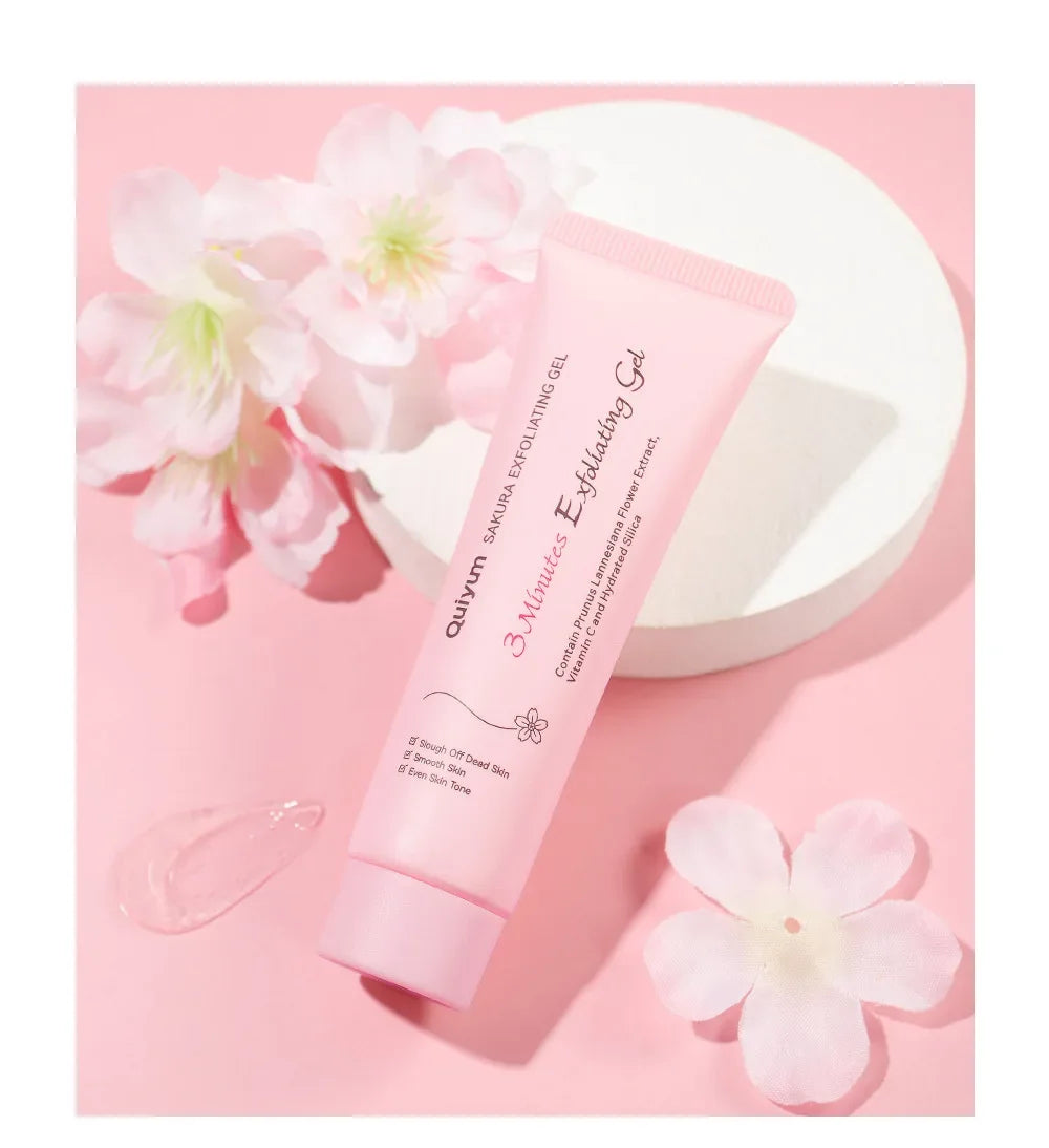 Gel Esfoliante Facial Sakura - Hidratante e Nutritivo para Pele Radiante