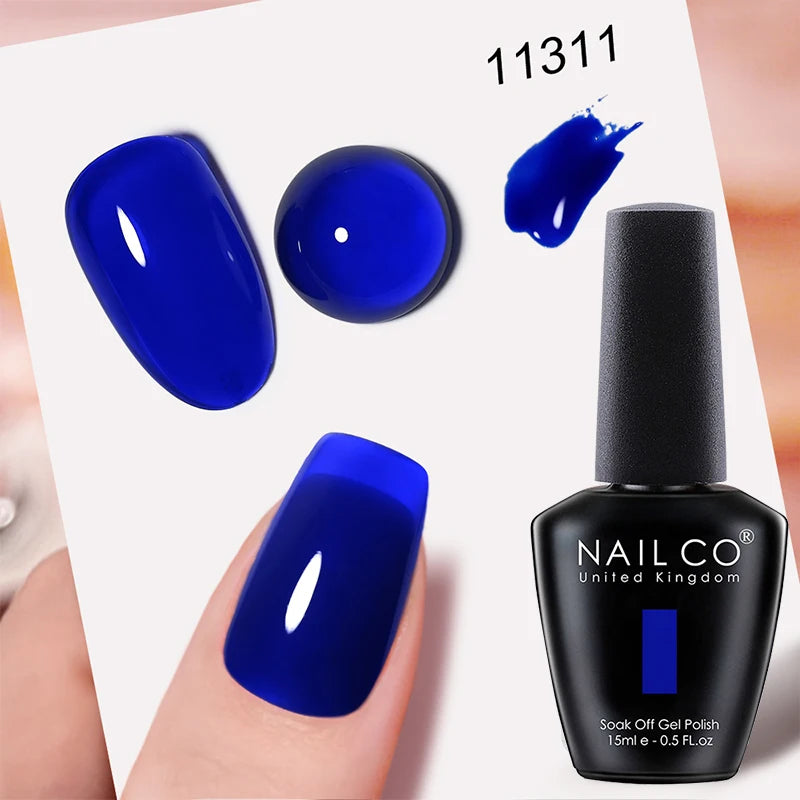 Verniz Gel NAILCO 15ml UV/LED Sem Hema/TPO – Base e Top Coat Profissional Semi-Permanente