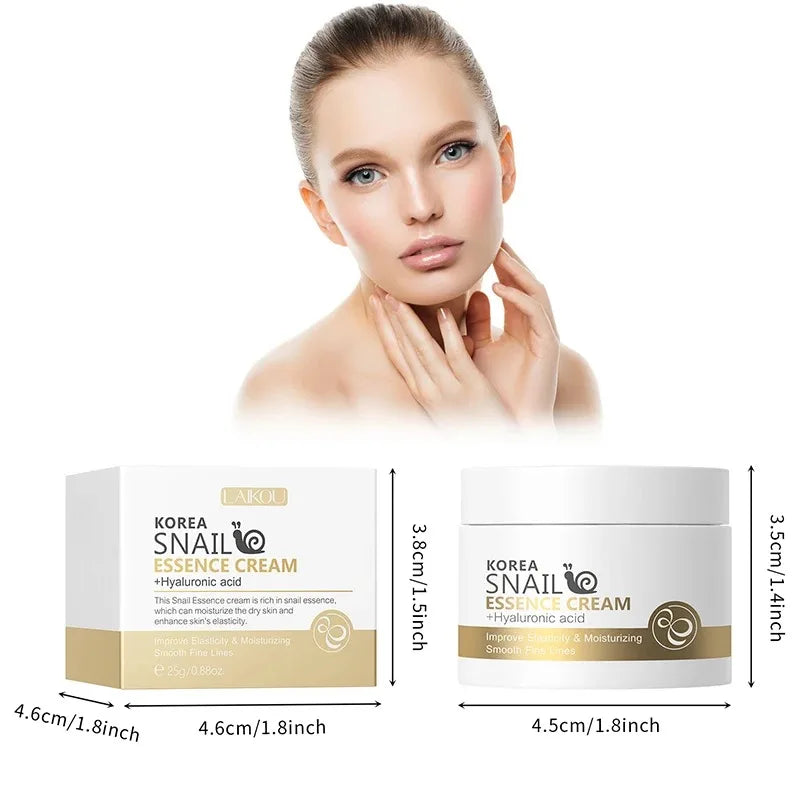 Creme Facial LAIKOU Caracol Anti-Idade 25g | Hidratante que Reduz Rugas e Repara a Pele