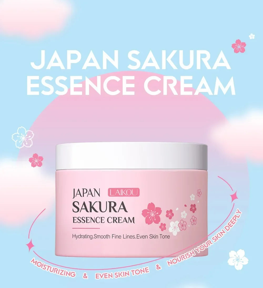 Creme Hidratante LAIKOU Sakura 25g – Clareador Nutritivo Controlo Oleosidade Reparador Hidratação Profunda