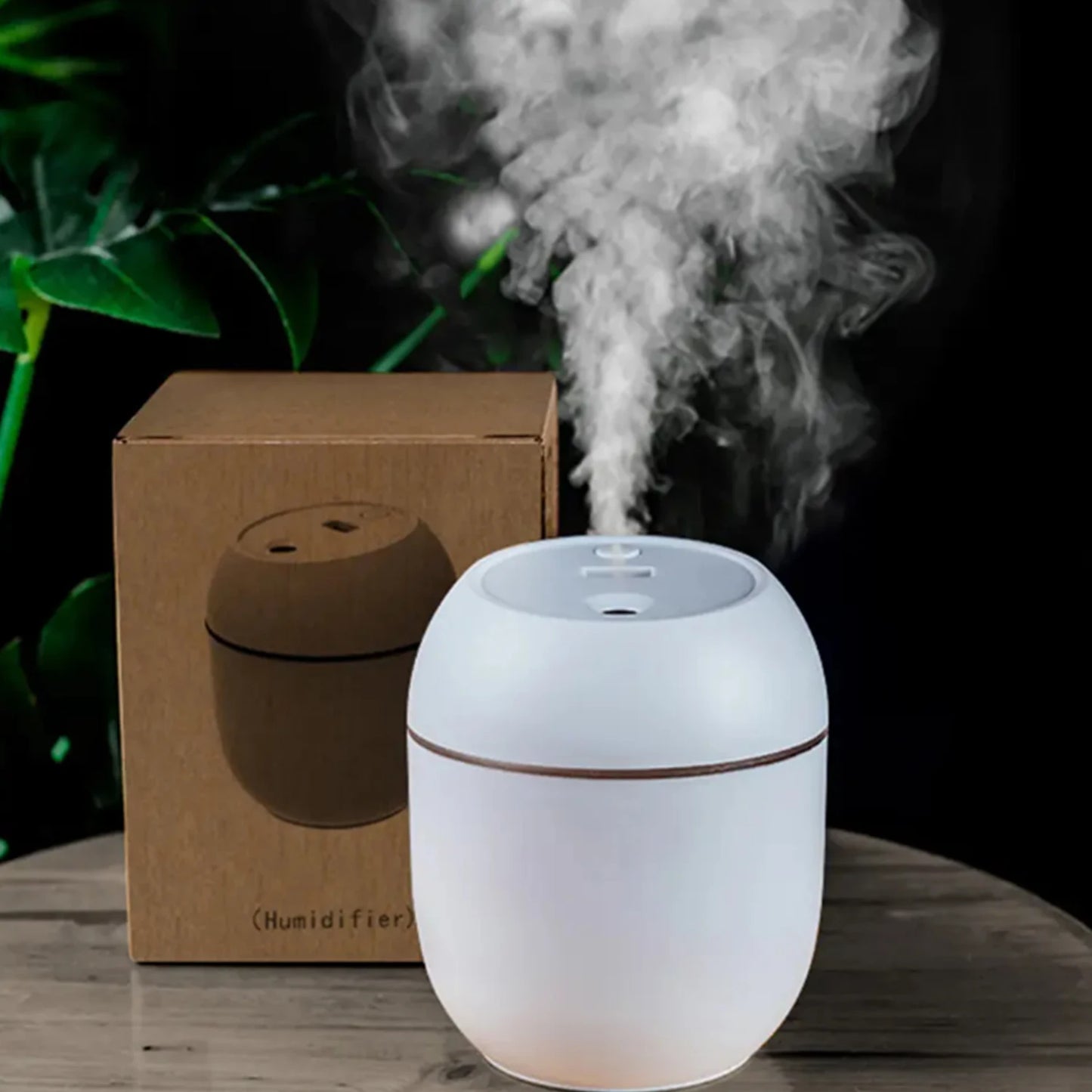 Umidificador USB Mini Difusor Óleos Essenciais - Portátil com LED para Casa e Carro