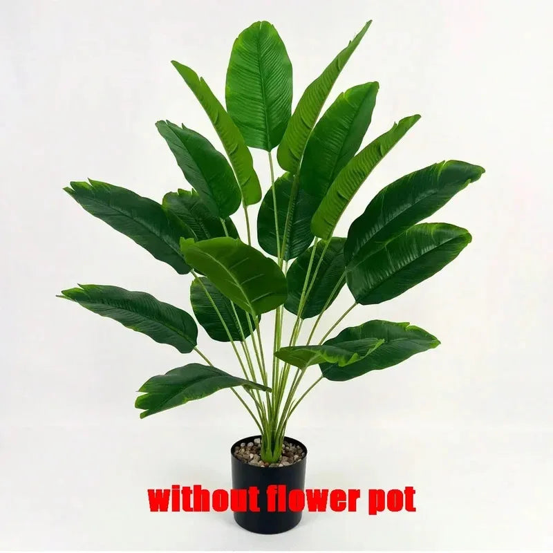 Palmeira Artificial 18 Folhas – Árvore Tropical Grande Bananeira Decorativa Toque Real Casa Jardim Festa 2025