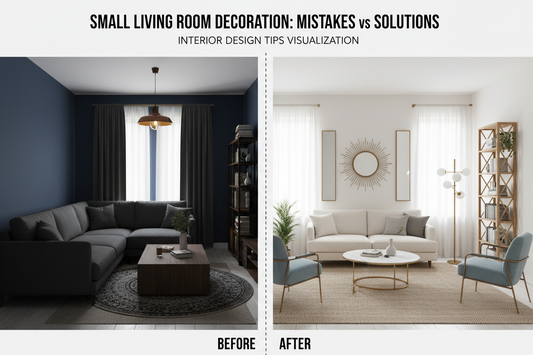 5 Erros de Decoração Que Fazem a Sua Casa Parecer Mais Pequena (E Como Corrigir)