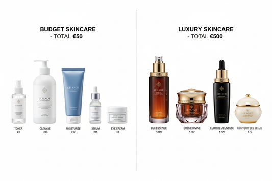 Rotina de Skincare de €50 vs €500: Testei Ambas e Aqui Está o Veredito