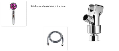 Ducha 360° Rotativo – Economia de Água, Alta Pressão, Turbo com Mini Ventoinha, ABS Premium