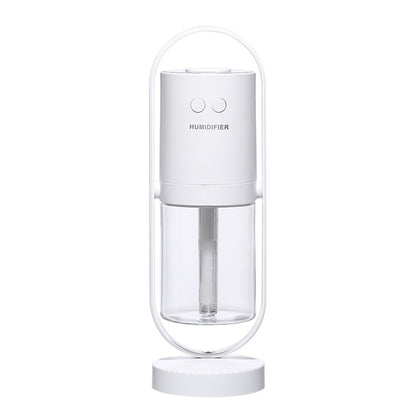 Umidificador de Ar USB com Projeção de Luz Noturna – Ultrassônico, Purificador de Ar para Casa, Carro e Escritório