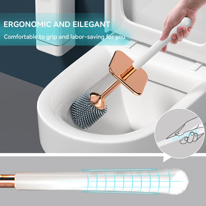 Escova Sanitária Aokala com Suporte | Design Elegante e Ergonómico para Casa de Banho
