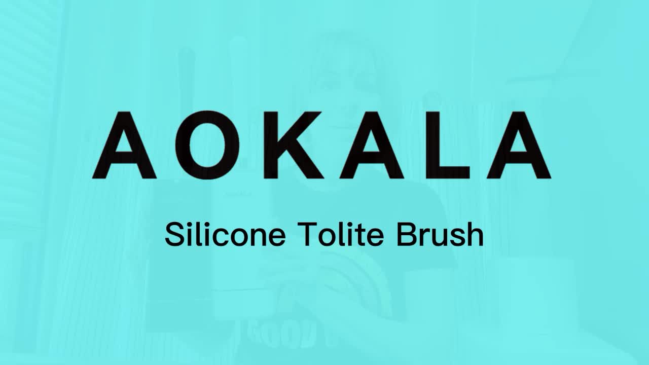 Escova Sanitária Aokala com Suporte | Design Elegante e Ergonómico para Casa de Banho