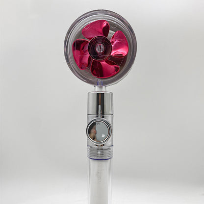 Ducha 360° Rotativo – Economia de Água, Alta Pressão, Turbo com Mini Ventoinha, ABS Premium