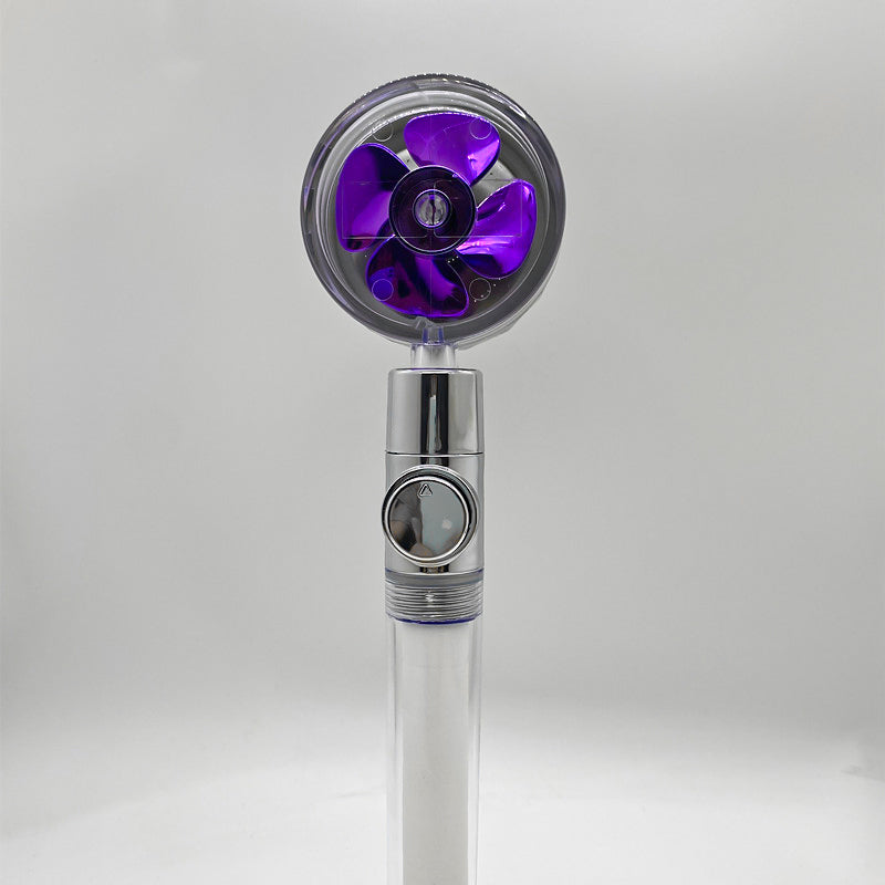 Ducha 360° Rotativo – Economia de Água, Alta Pressão, Turbo com Mini Ventoinha, ABS Premium