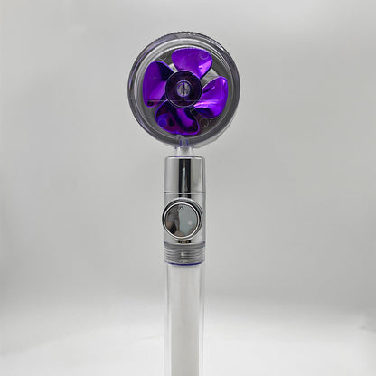 Ducha 360° Rotativo – Economia de Água, Alta Pressão, Turbo com Mini Ventoinha, ABS Premium