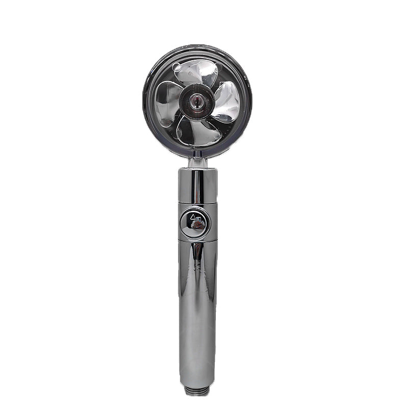 Ducha 360° Rotativo – Economia de Água, Alta Pressão, Turbo com Mini Ventoinha, ABS Premium