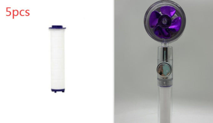 Ducha 360° Rotativo – Economia de Água, Alta Pressão, Turbo com Mini Ventoinha, ABS Premium