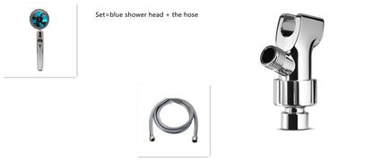 Ducha 360° Rotativo – Economia de Água, Alta Pressão, Turbo com Mini Ventoinha, ABS Premium