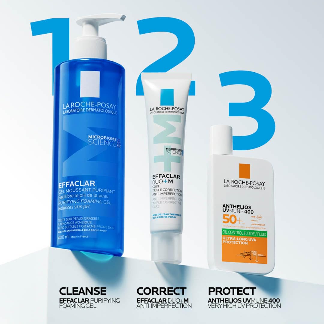 La Roche-Posay Effaclar +M Gel de Limpeza Purificante | Pele Oleosa e Acneica | 200ml