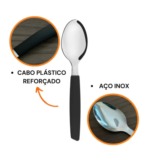 Conjunto de Talheres 24 Peças em Aço Inox | Elegante e Resistente para Uso Diário