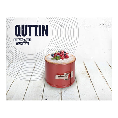 Quttin – Forma de Forno com Fecho 16x13cm | Coleção Cherry | Antiaderente e Resistente | Ideal para Pastelaria Criativa | Fácil de Limpar