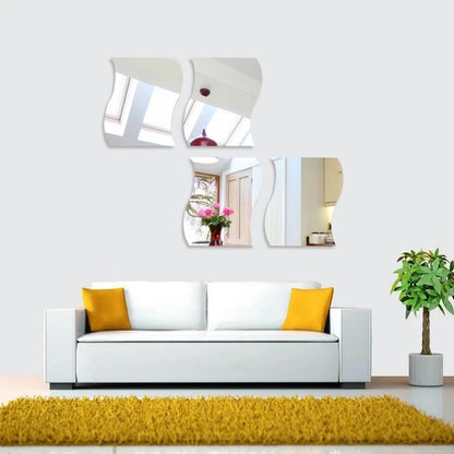 Espelhos Esféricos de Parede 12x10cm | Set de Decoração Moderna
