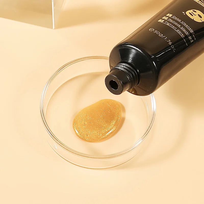 Máscara Peel LAIKOU Ouro 24K Caracol 50g – Limpeza Profunda Remove Pontos Negros Firmeza Clareador