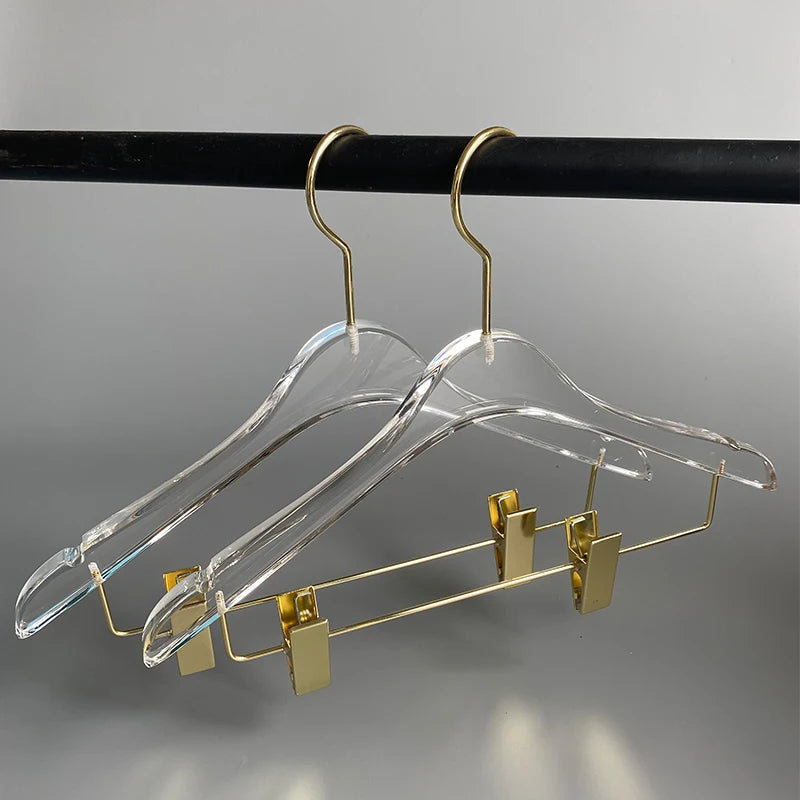 Cabide Acrílico Transparente | Design Moderno com Gancho Metálico