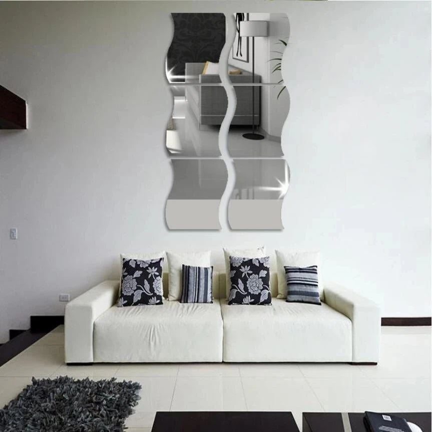 Espelhos Esféricos de Parede 12x10cm | Set de Decoração Moderna