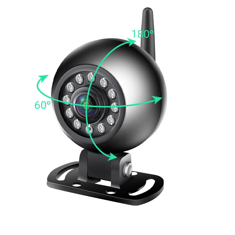 Câmera de Ré Sem Fio HD 720P WiFi 5G | Visão Noturna para Carros e Camiões