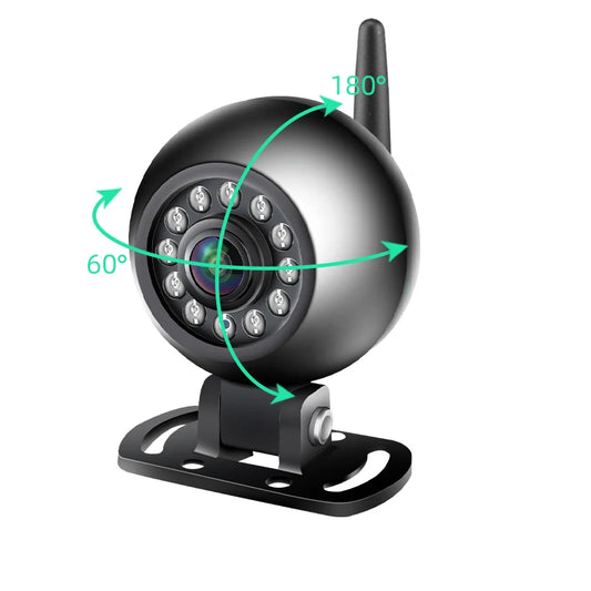 Câmera de Ré Sem Fio HD 720P WiFi 5G | Visão Noturna para Carros e Camiões