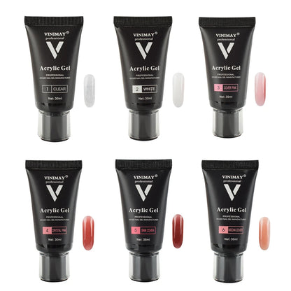 Verniz Gel VINIMAY 30ml Transparente Camuflagem – Construção Rápida Extensão Unhas Cristal UV/LED