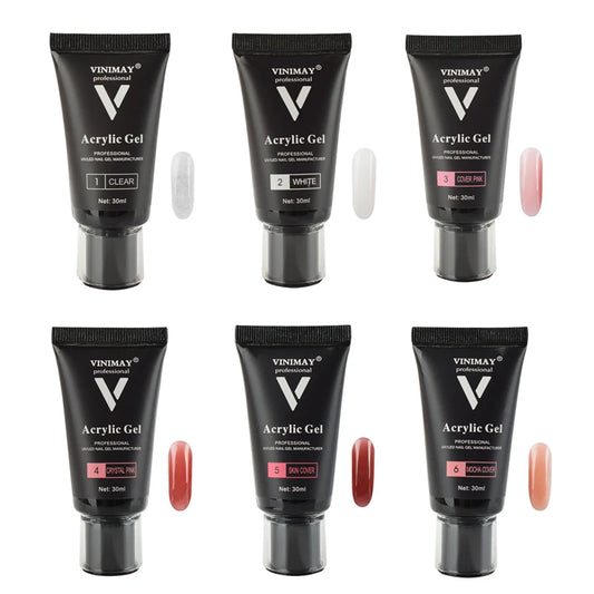 Verniz Gel VINIMAY 30ml Transparente Camuflagem – Construção Rápida Extensão Unhas Cristal UV/LED