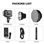 Iluminador LED Profissional 80W GVM SD80D - Softbox Dimmerizável para Fotografia e Vídeo