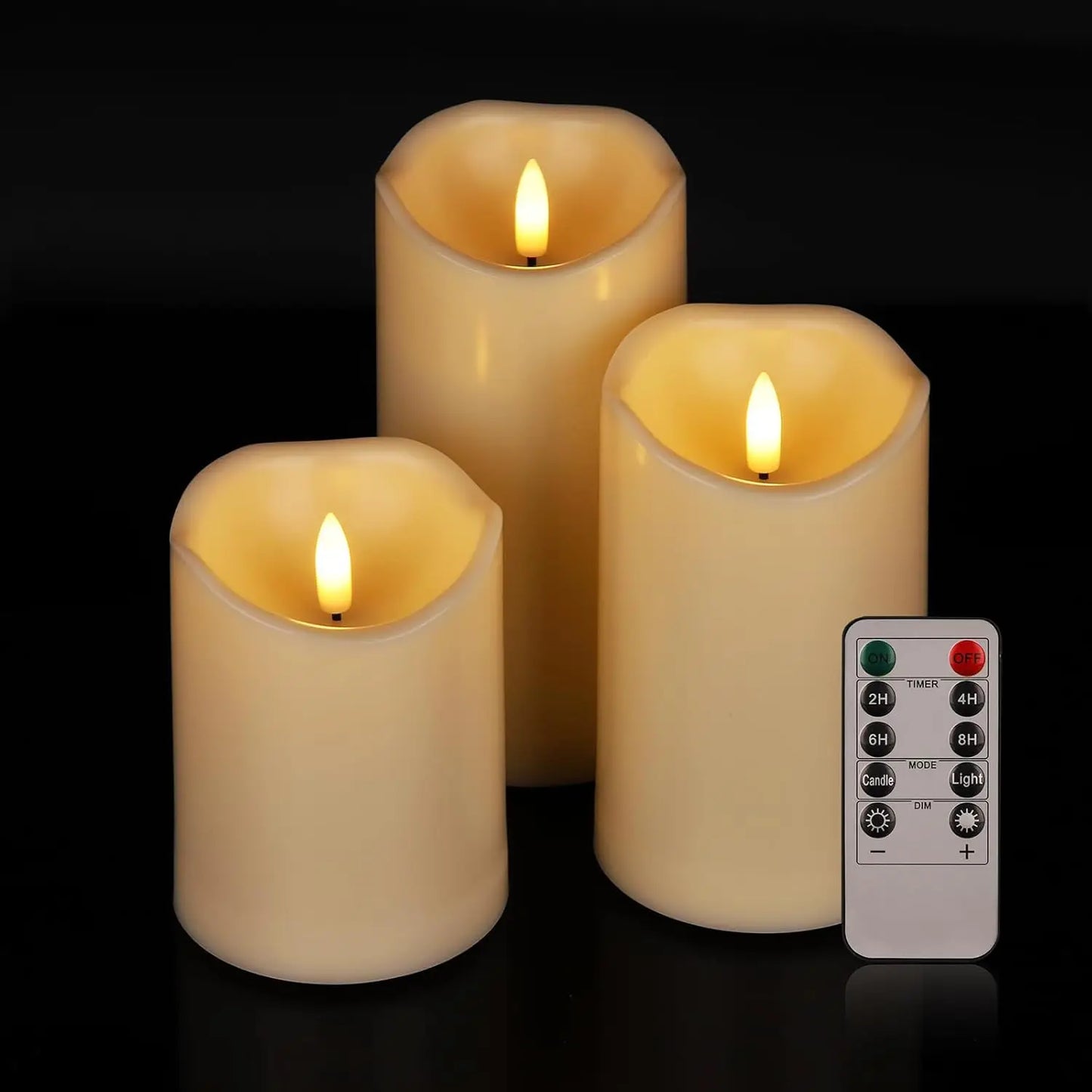 Velas LED Decorativas - Timer Automático e Controle Remoto
