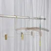 Cabide Acrílico Transparente | Design Moderno com Gancho Metálico