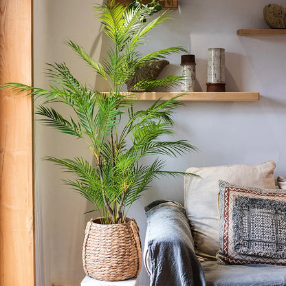 Árvore Palmeira Artificial 125cm | Decoração Tropical Realista para Interiores