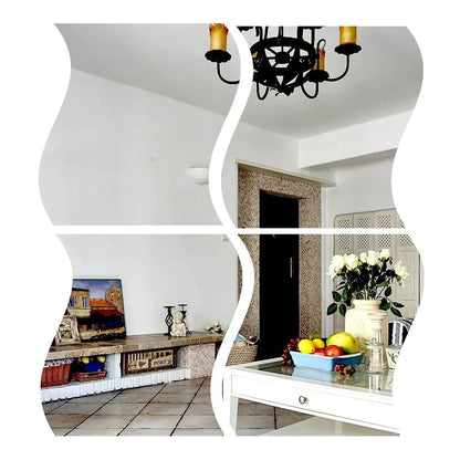 Espelhos Esféricos de Parede 12x10cm | Set de Decoração Moderna