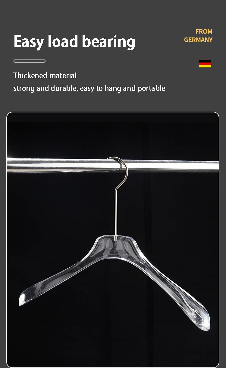 Cabide Acrílico Transparente | Design Moderno com Gancho Metálico
