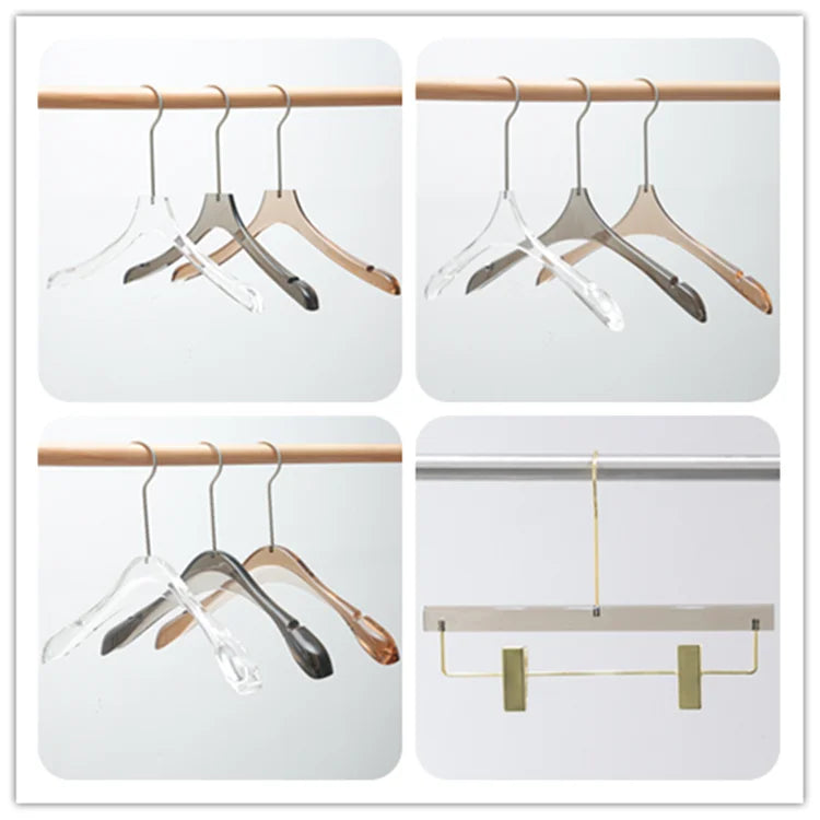 Cabide Acrílico Transparente | Design Moderno com Gancho Metálico
