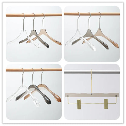 Cabide Acrílico Transparente | Design Moderno com Gancho Metálico