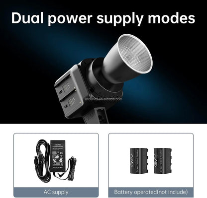 Iluminador LED Profissional 80W GVM SD80D - Softbox Dimmerizável para Fotografia e Vídeo