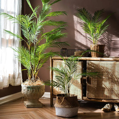 Árvore Palmeira Artificial 125cm | Decoração Tropical Realista para Interiores