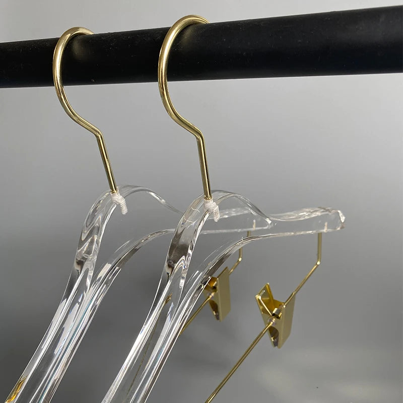 Cabide Acrílico Transparente | Design Moderno com Gancho Metálico