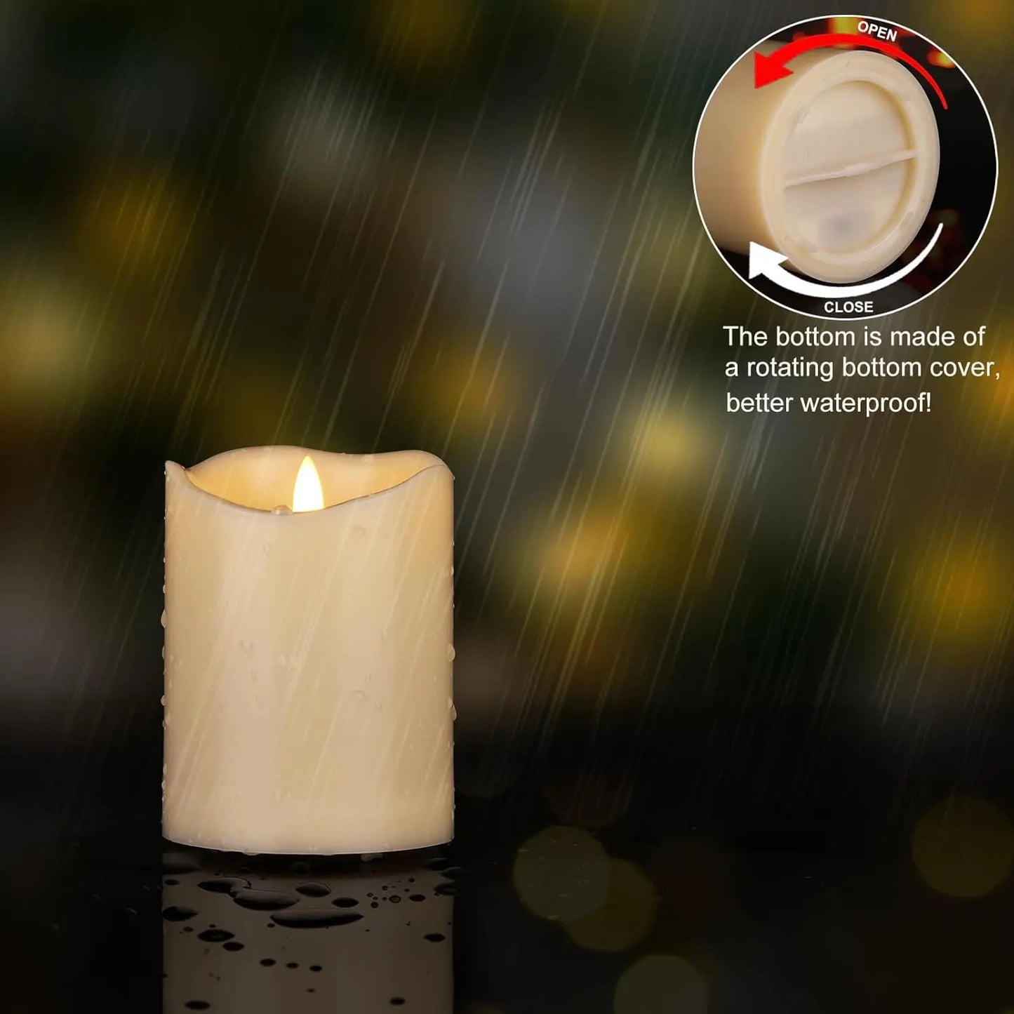 Velas LED Decorativas - Timer Automático e Controle Remoto