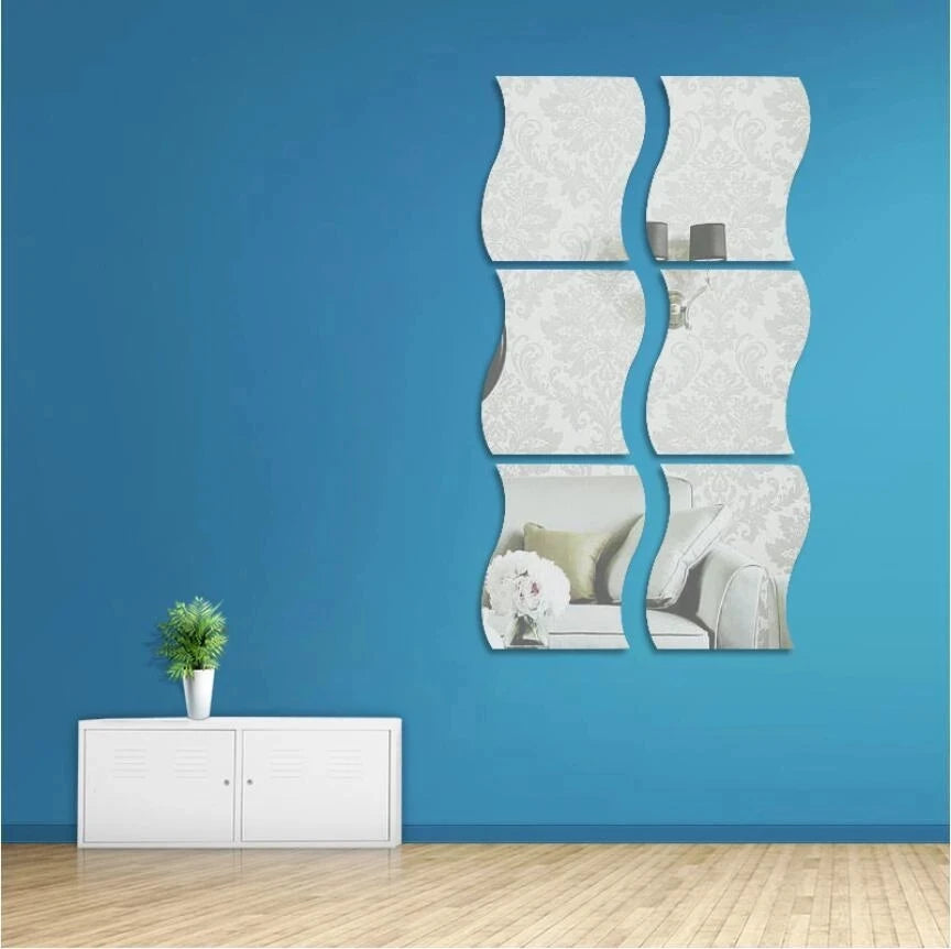 Espelhos Esféricos de Parede 12x10cm | Set de Decoração Moderna