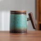 Caneca de Chá em Cerâmica com Tampa e Infusor | Filtro Incluído