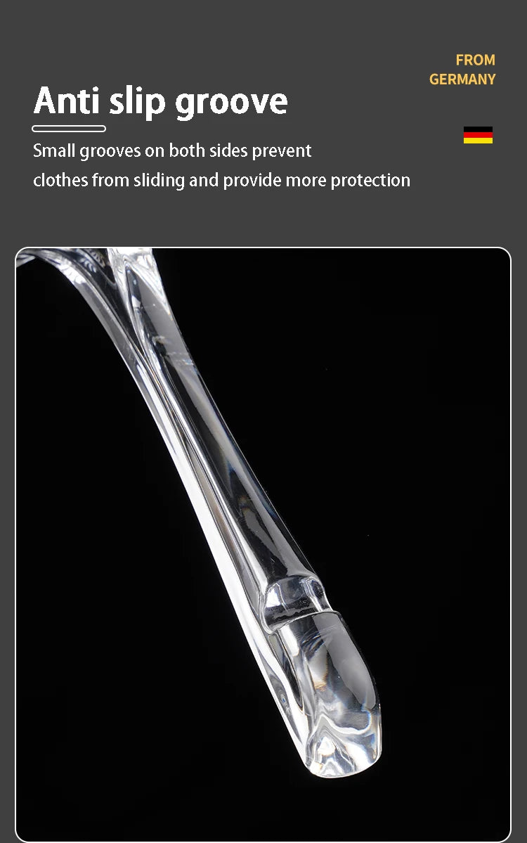 Cabide Acrílico Transparente | Design Moderno com Gancho Metálico