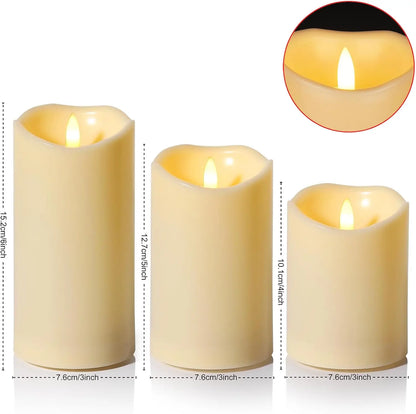 Velas LED Decorativas - Timer Automático e Controle Remoto