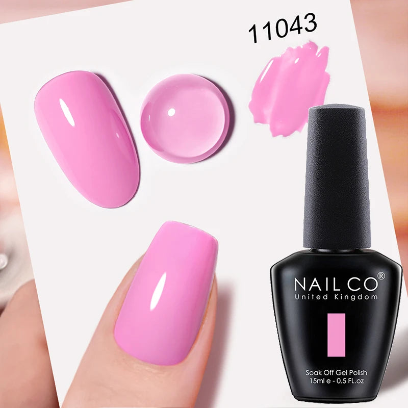 Verniz Gel NAILCO 15ml UV/LED Sem Hema/TPO – Base e Top Coat Profissional Semi-Permanente