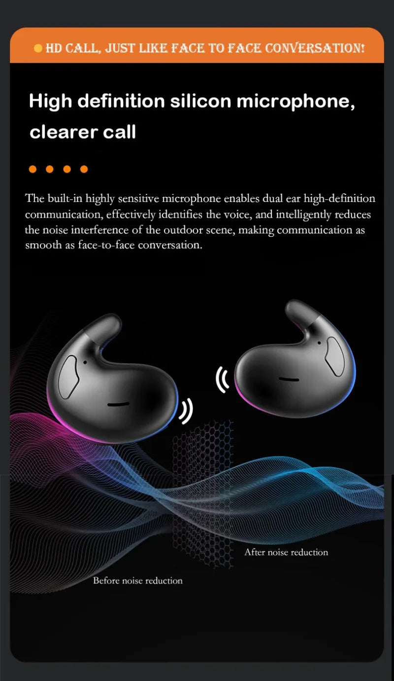 Xiaomi Mijia Sleep Earbuds Bluetooth 5.3 - Auriculares Invisíveis para Dormir com Cancelamento de Ruído
