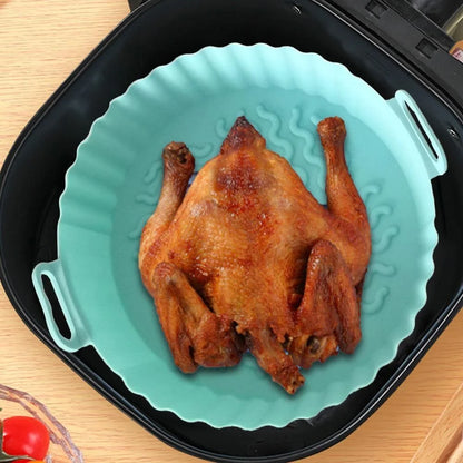 Forros de Silicone Reutilizáveis para Air Fryer - Antiaderente e Fácil Limpeza
